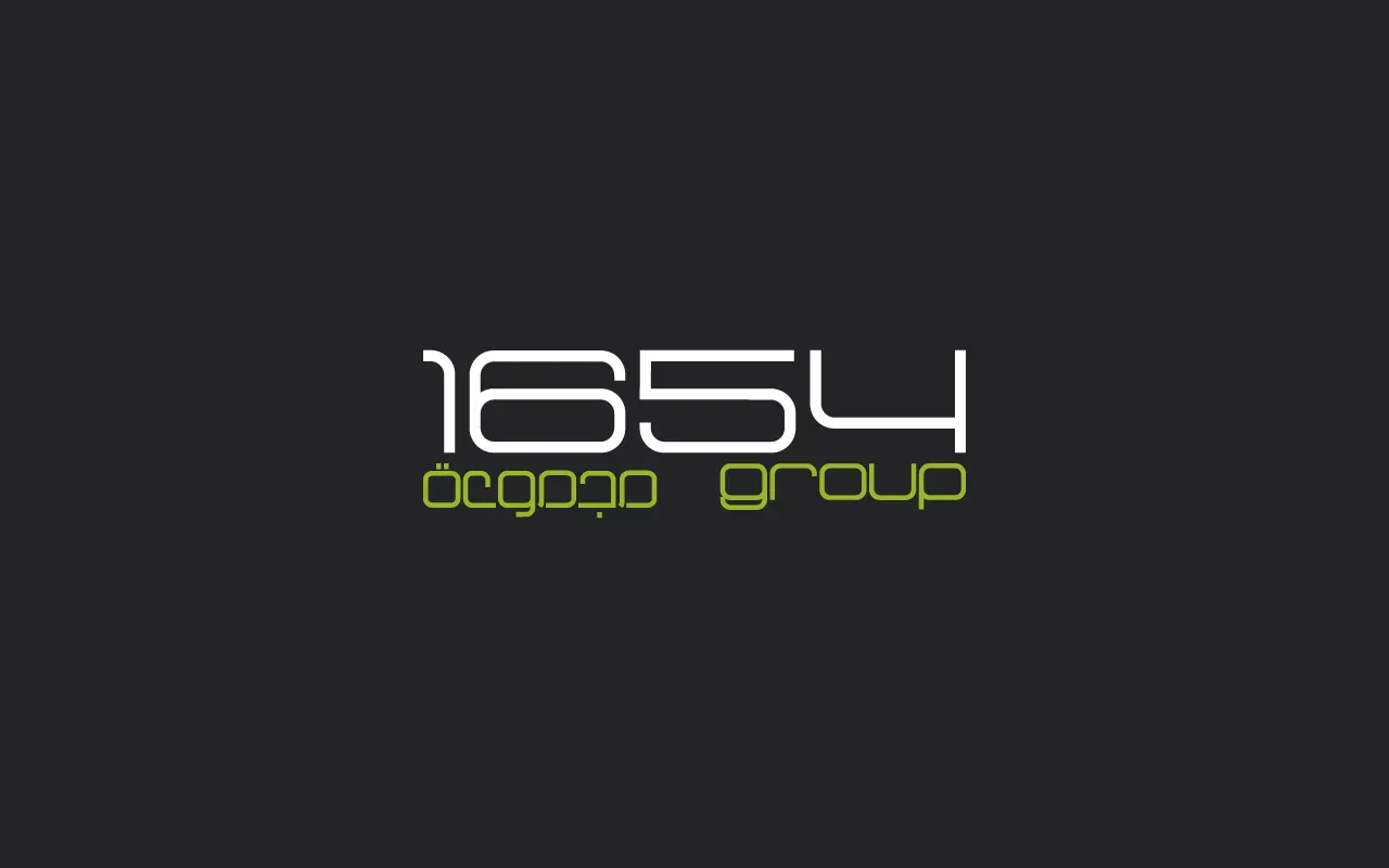 1654 Group website showcasing the brand identity and custom illustration